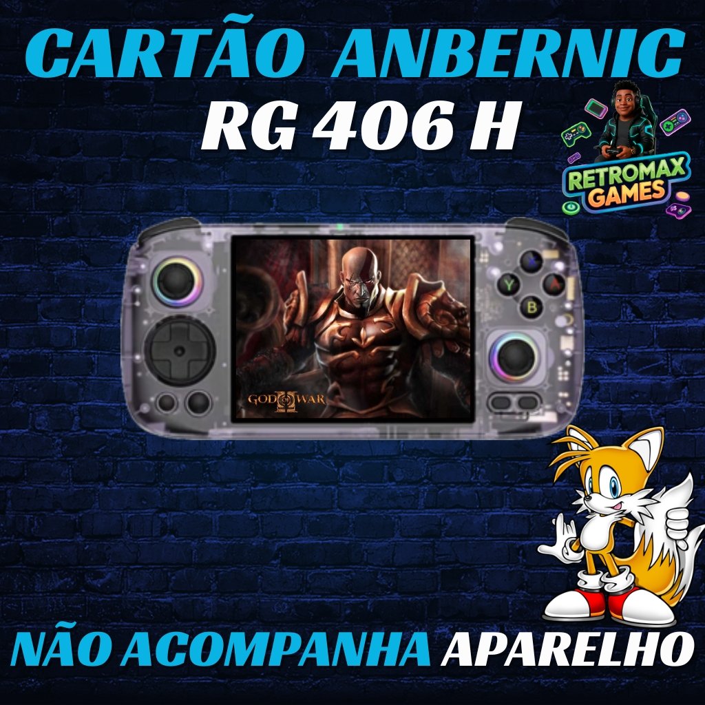 Cartão com Jogos para Anbernic RG406H