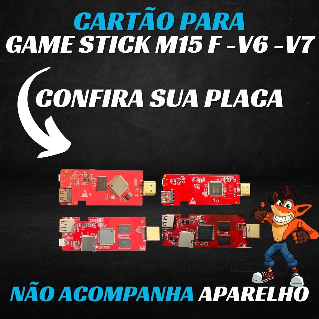 Cartão de Memória para Game Stick M15 / V6 / V7 Atualizado - Imagem 2